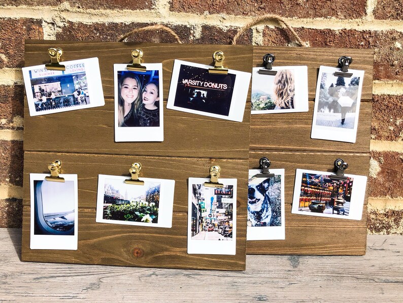 Wood Instax Picture Frame Mini Clip Frame Rustic Instant Etsy
