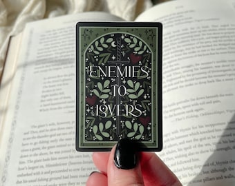 Enemies to Lovers Sword Heart Waterproof Sticker | Bookish Trope Tarot Card Sticker | Reader Sticker | Book Lover Gift | 3x2