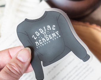 Sticker Académie du zodiaque | Décalcomanie en vinyle imperméable pour sweat-shirt universitaire pour les lecteurs de fantasy