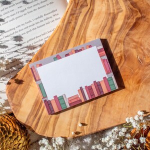 Cozy Bookshelf 3x4 Post-it® Notepad for Book Lovers and Readers | Bookish Office Supplies and Stationery