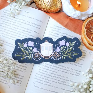 Midnight Carriage Ride Bookmark: Regency Romance Reader Gift (6"x2.5") image 2