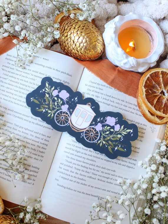 Bridgerton-Inspired Carriage Bookmark: Regency Romance Reader Gift (6"x2.5")