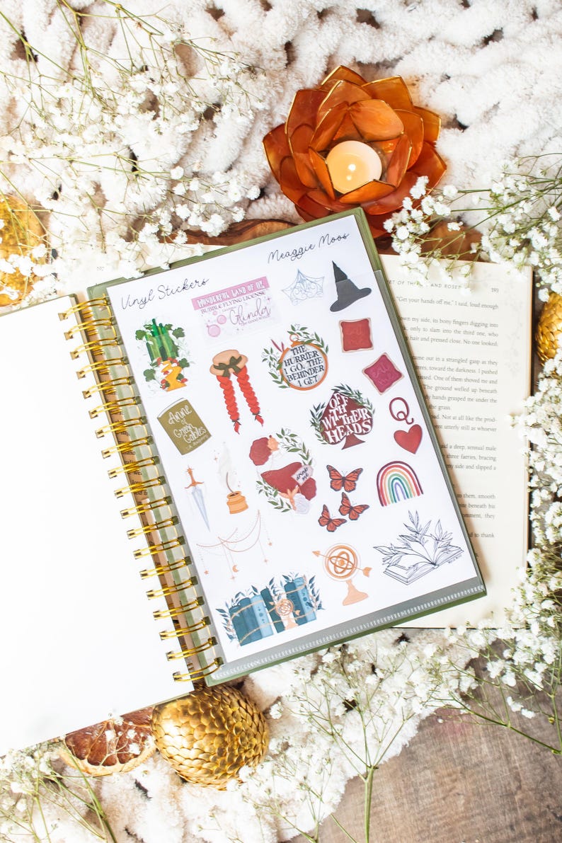 Leafy Sword Reusable Sticker Book | 50 Double Sided Pages for Sticker Collecting immagine 4