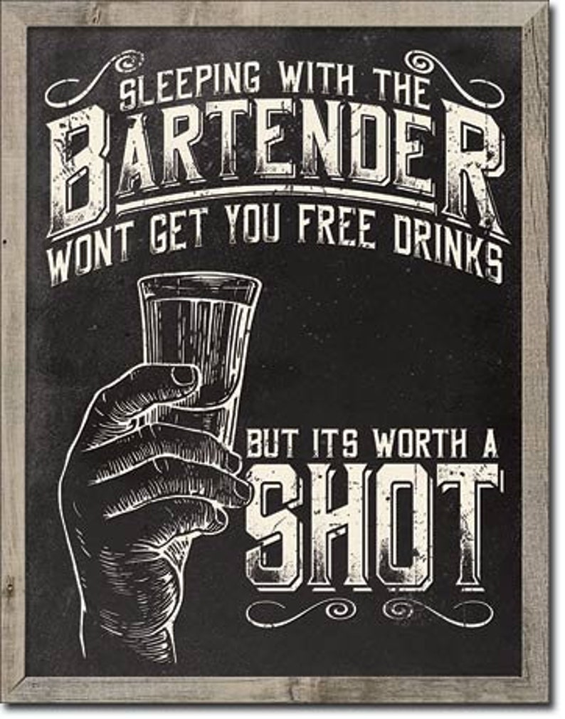 Everyone Deserves Another Shot Tin Metal Sign Decor Funny Bar Man Cave