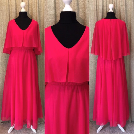 hot pink maxi dress uk