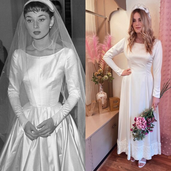 Brautkleid 60er jahre lang Clearance