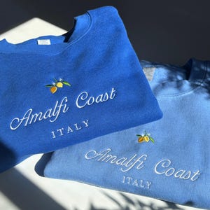 Sudadera personalizable de la Costa Amalfitana, Sudadera italiana personalizada, Sudadera del mercado italiano, La Dolce Vita, Sudadera de Positano, Camiseta de Positano