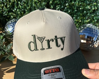 Gorra de camionero Dirty Martini, regalo para viaje de chicas del Martini Social Club, gorra de camionero Dirty Martini, gorra de ginebra Martini, gorra de cóctel personalizada