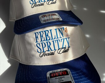 Sombrero Spritz Social Club, Sombrero de camionero vintage Feeling Spritzy, Aperitivo Spritz, Sombrero Spritz O Clock, La novia necesita un camionero de cóctel Spritz