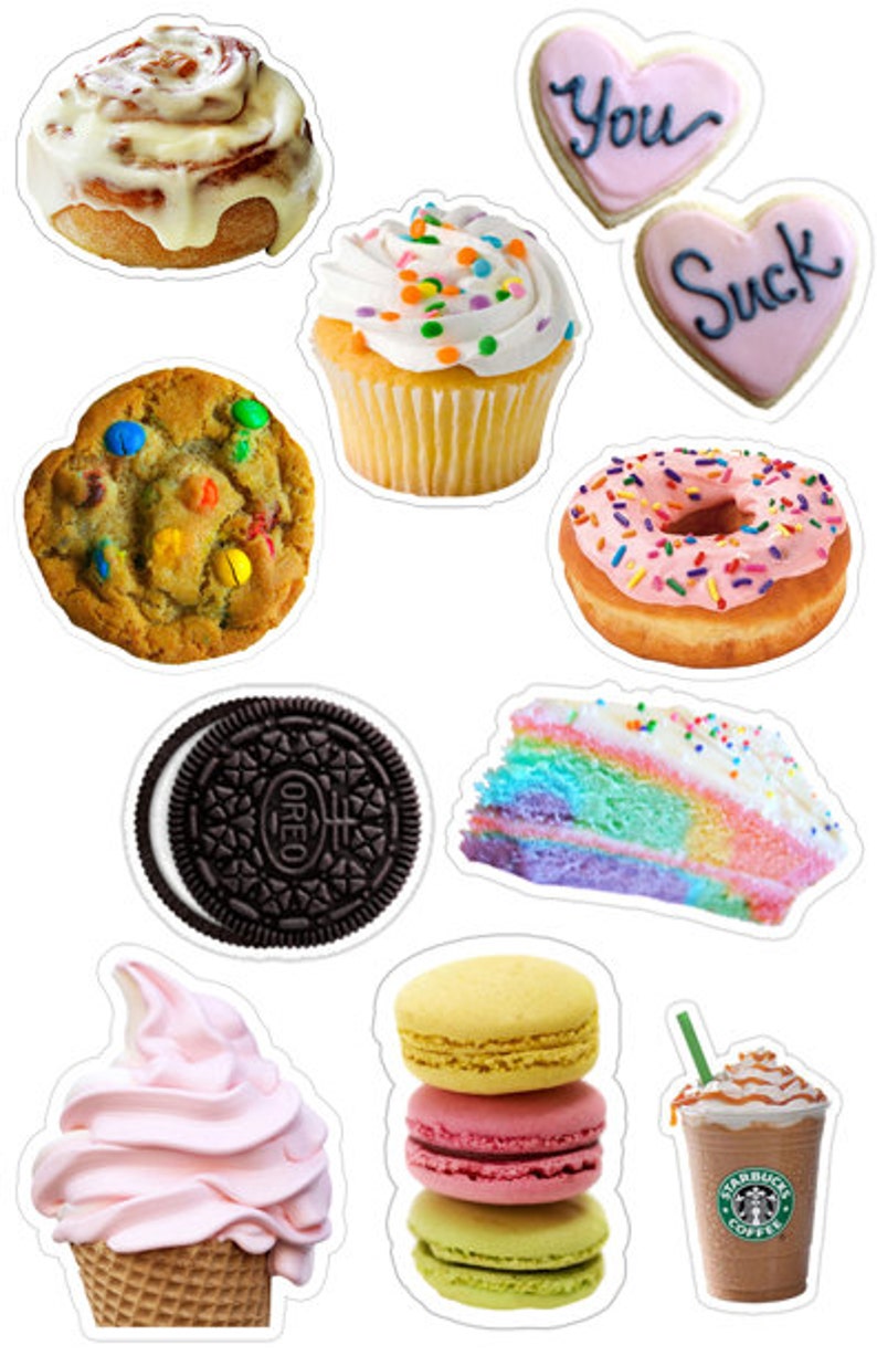 Dessert Sticker Pack 10 Etsy