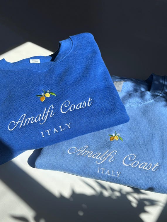 Amalfi Coast Sweatshirt Customizable, Custom Italy Crewneck, Italy Market Sweatshirt, La Dolce Vita, Positano Sweatshirt, Positano Shirt
