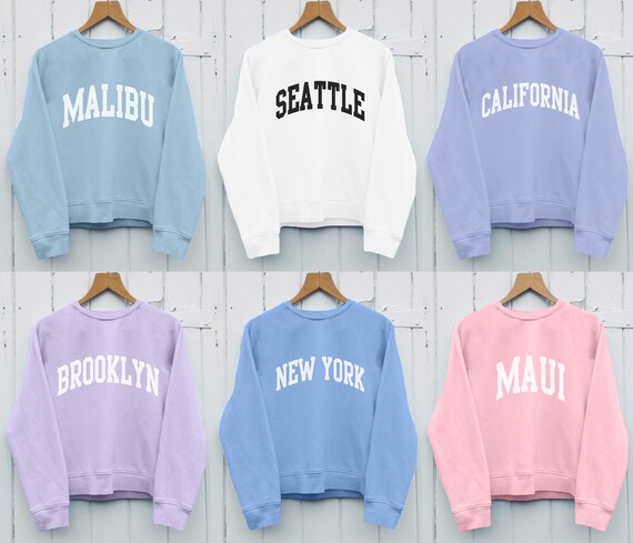 blue malibu sweatshirt