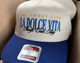 Sombrero de camionero La Dolce Vita, sombrero Dolce Far Niente, regalo de la hora del aperitivo italiano