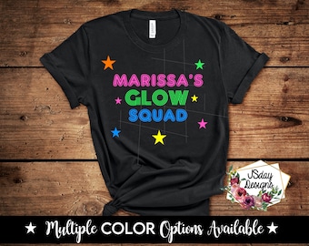 10th Birthday Girl Shirt Gold 10 Girls White Tank Top Personalized Name Neon Glow Party