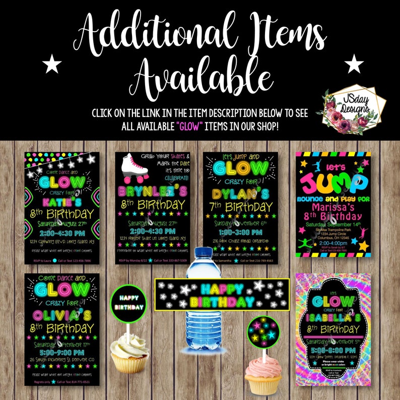 skate party invite; roller skate birthday; skating invitation; girl party; tween birthday; teen birthday; glow; rollerblade; roller blade