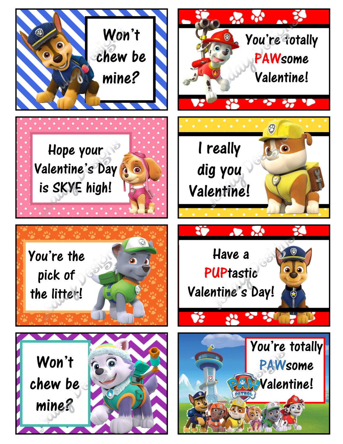 Free Paw Patrol Valentine Svg Cards Ballfery