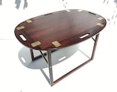 Circa 1960s Danish Rosewood Tray Side End Coffee Table - Svend Langkilde