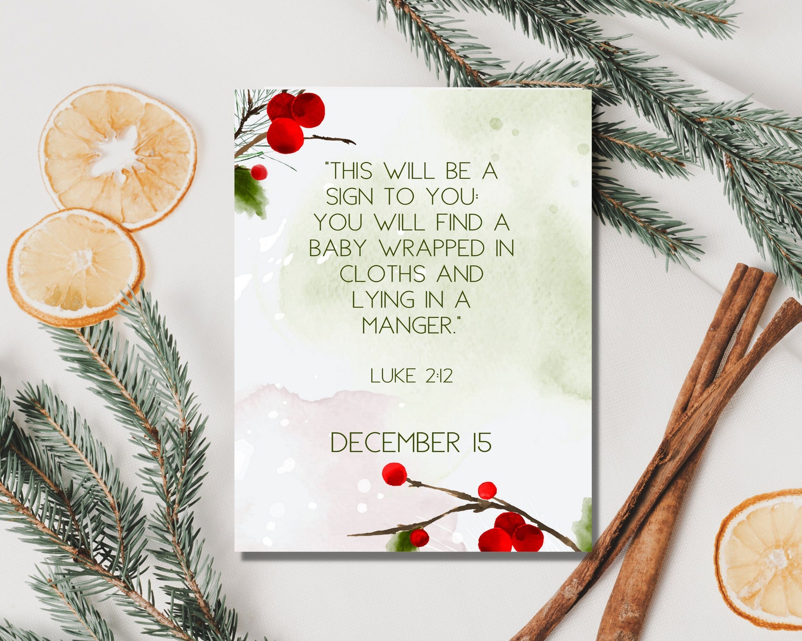 PRINTABLE Advent Cards, Advent Scripture Cards, Advent Devotion Cards ...