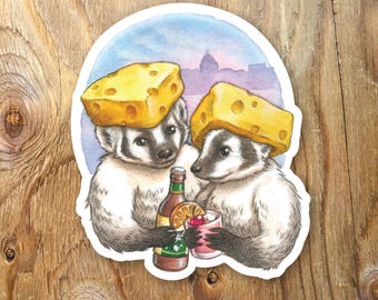 Pegatina de Wisconsin Badgers / Vinilo brillante resistente al agua