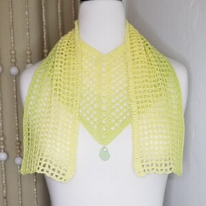 Lightweight Scarf with Seaglass Embellishment — CITRUS
