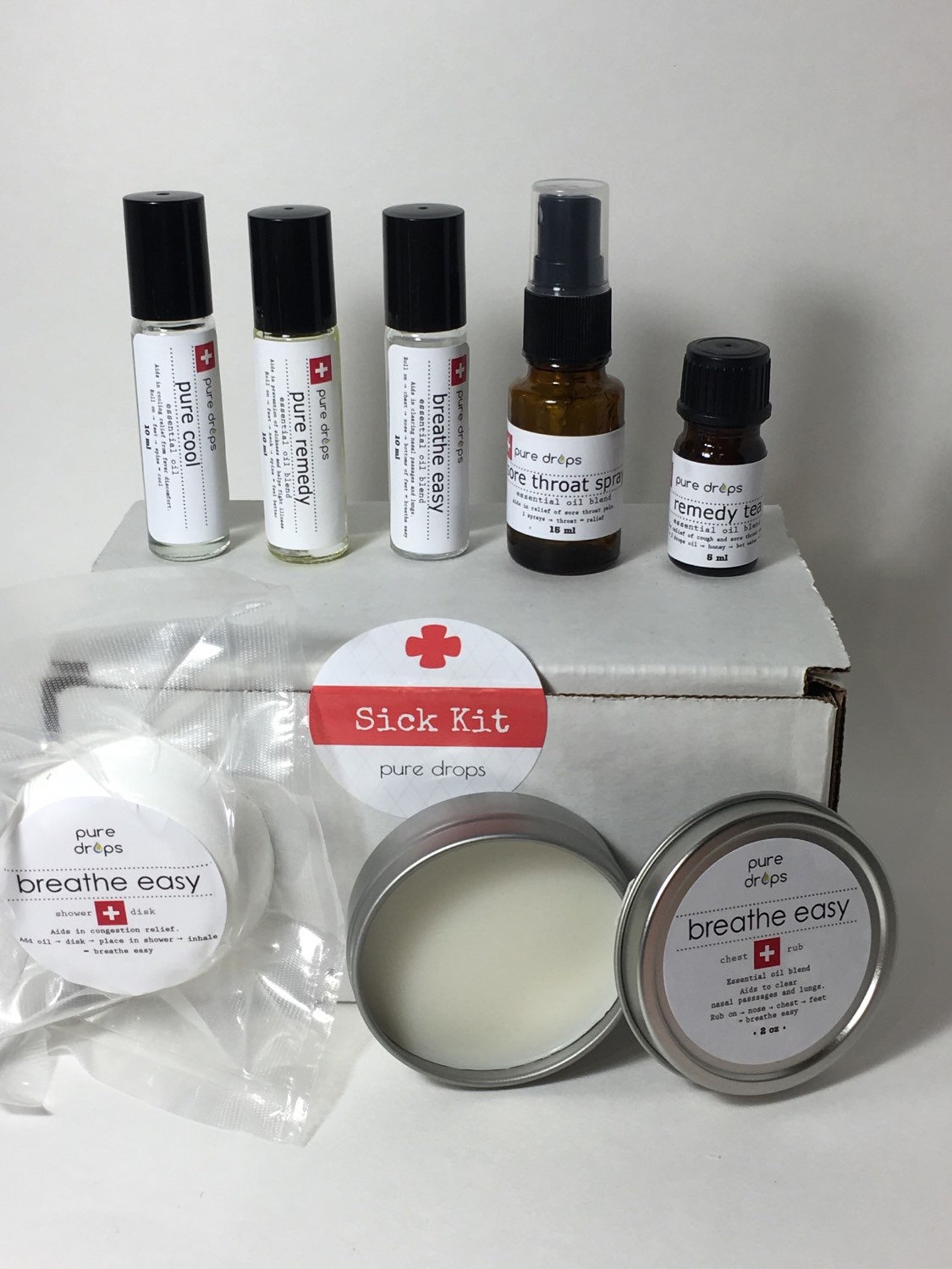 Essential Oilchest Rubsickpure Dropskidsall Etsy