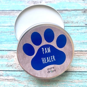 Paw Healer, Paw Balm, Dry Skin Remedy, Dry Dog Paws and Noses, All Natural Ingredients, Stocking Stuffer for Dogs, Pets