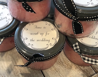 Custom Order-Sugar Scrub-Personalized-Color-Scent-Container-Essential Oils-Gifts for her-mom-Gift-Bridal Shower Gift