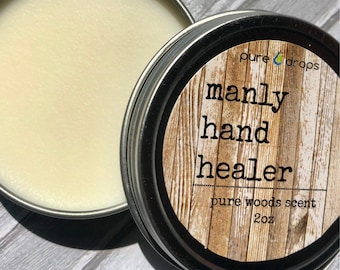 Manly hand lotion-Men’s Gifts-beard balm-men's birthday gift-scent-gift for Dad-gifts for men-Men's Stocking Stuffer-guy gift-boyfriend