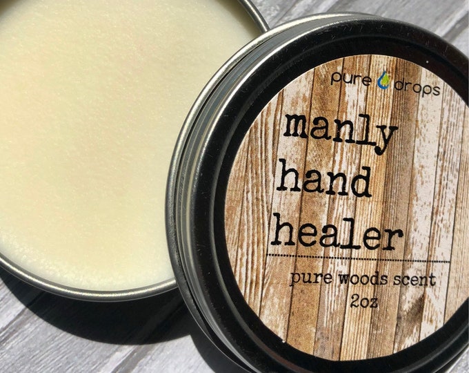 Manly hand lotion-Men’s Gifts-beard balm-men's birthday gift-scent-gift for Dad-gifts for men-Father's Day-guy gift-boyfriend