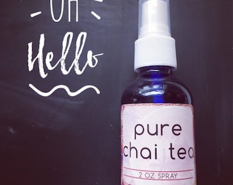 Essential oil-spray-Chai Tea-Pure Drops-All Natural-Perfume-Body Spray-Room Spray-Gift-Chai