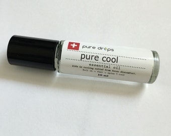 Essential Oil-Pure-Cool-Sick-Roller Bottle-Pure Drops-Aromatherapy-Get Well-Gift-All Natural