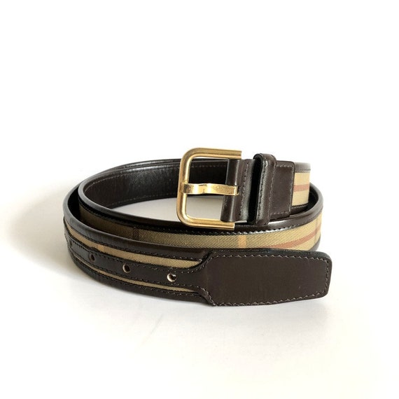 burberry plaid belt