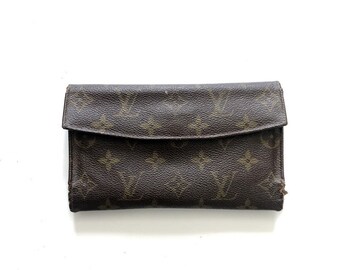 Vintage 1970's Louis Vuitton Tri-fold Monogram Wallet 