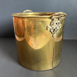 Vintage Ornated Large Brass Jardiniere Planter