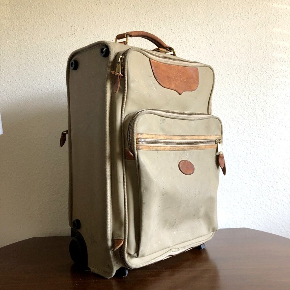 Vintage King Ranch Rolling Carry On Luggage Bag Etsy