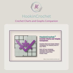 HookinCrochet Crochet Charts and Graphs Companion Software, Windows Crochet Chart and Graph Pattern Companion Software