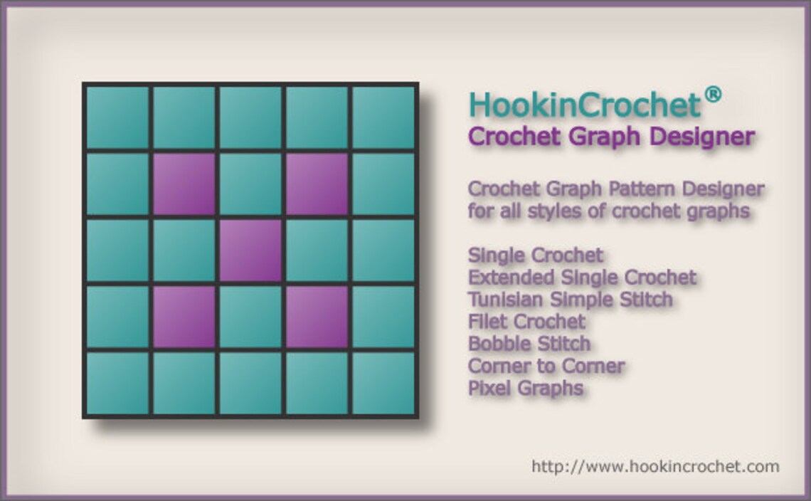 Hookincrochet Crochet Graph Designer Software, Windows, Crochet Graph ...