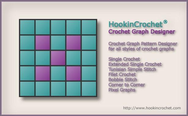 Hookincrochet Crochet Graph Designer Software, Windows, Crochet Graph ...