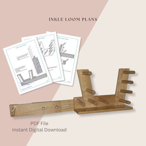 Inkle Loom Plans, Weaving Loom Plans, Build an Inkle Loom, Build a Weaving Loom, Build Your Own Weaving Loom, Digital Download, PDF File