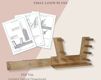 Inkle Loom Plans, Weaving Loom Plans, Build an Inkle Loom, Build a Weaving Loom, Build Your Own Weaving Loom, Digital Download, PDF File