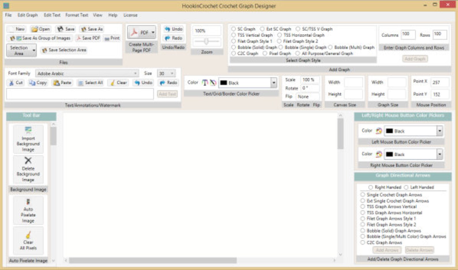 HookinCrochet Crochet Graph Designer Software Windows Crochet Etsy