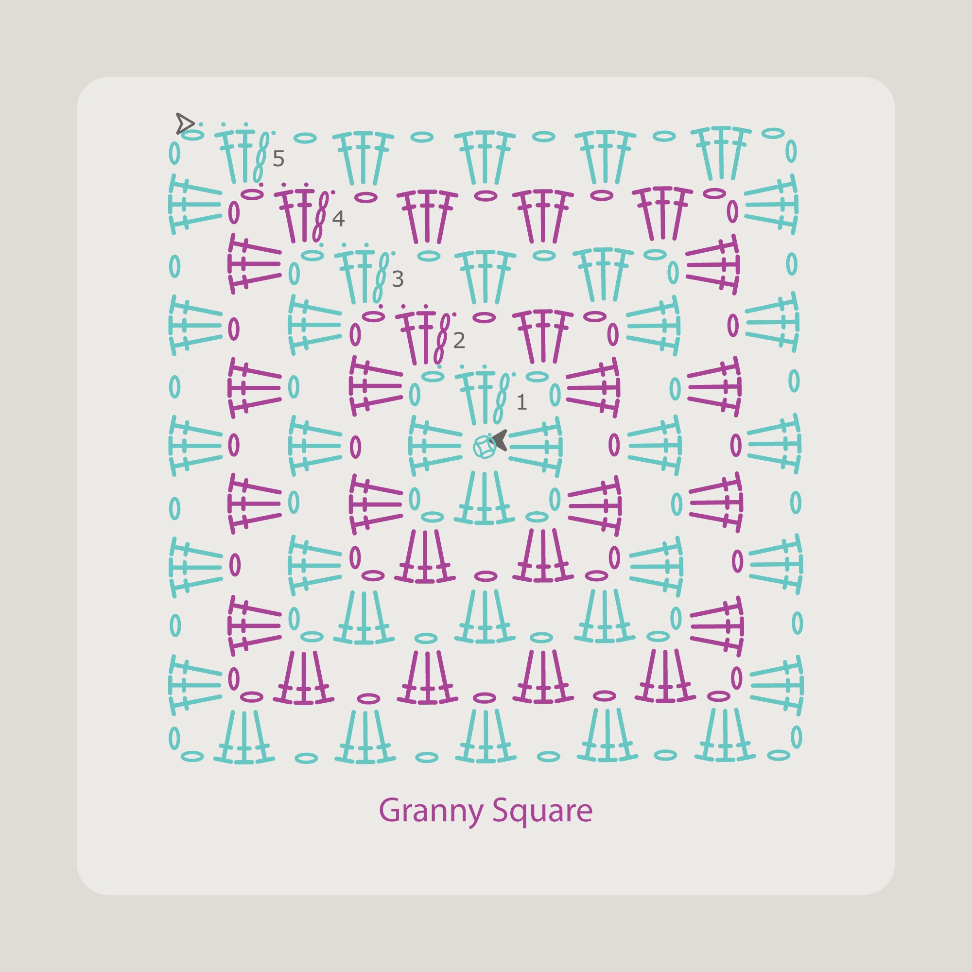 Hookincrochet Symbols 1 Font Software, Windows, Mac, Crochet Font ...