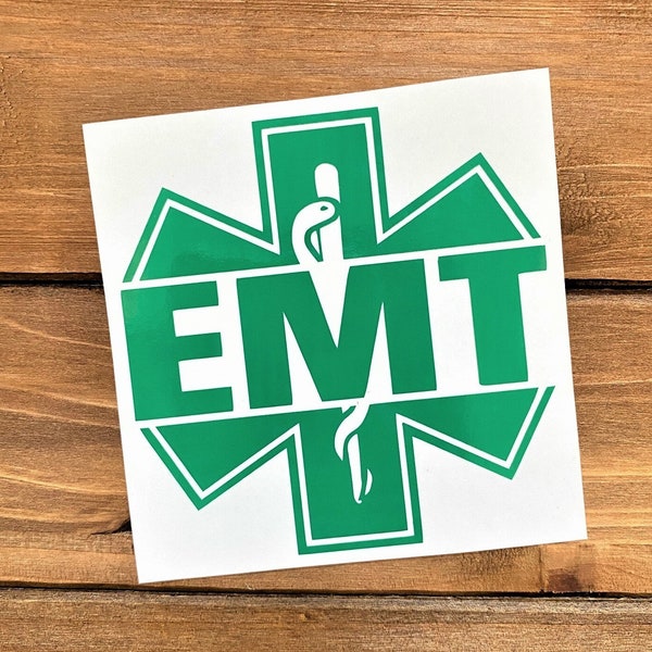 EMT Decal - Medical Decal - Paramedic Decal - Ambulance Decal - Emergency Medical Technician