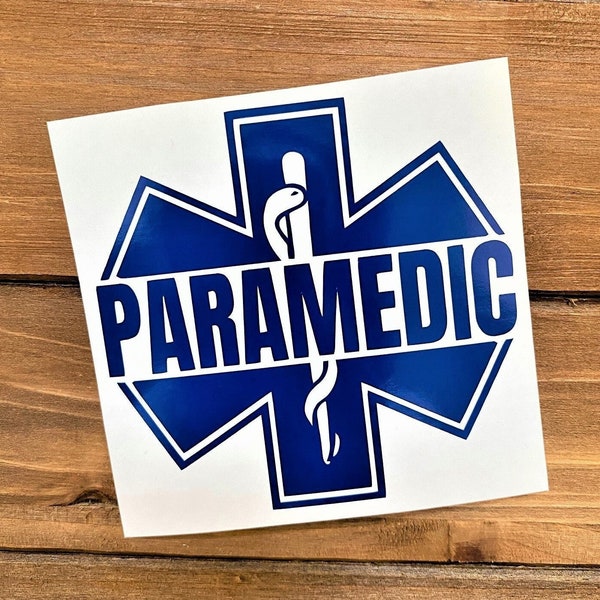 Paramedic Decal - Medical Decal - Ambulance Decal - Emergency Medical