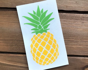 Pineapple Decal - Pineapple Sticker - Glitter Pineapple - Laptop Decal - Phone Decal - Yeti Decal - Car Decal