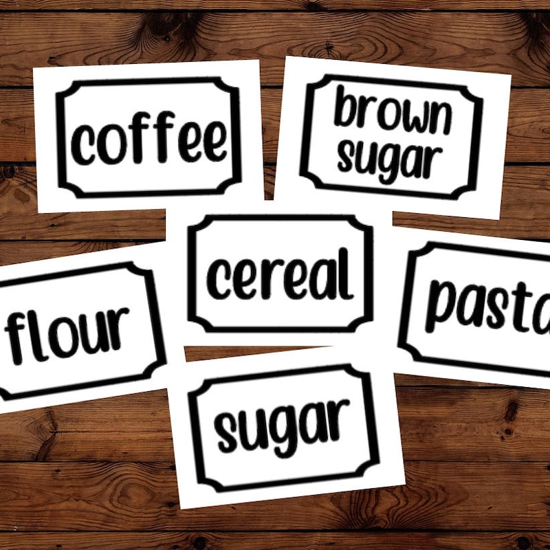 Custom Pantry Labels - Etsy