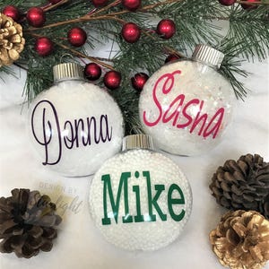 Name Ornament - Custom Ornament - Personalized Ornament - Plastic Ornament