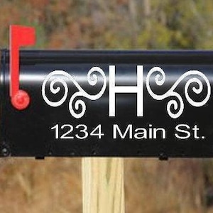 Mailbox Decal - Custom Mailbox Decal - Address Decal - Mailbox Monogram - Mailbox Sticker - Mailbox Numbers - Mailbox Address