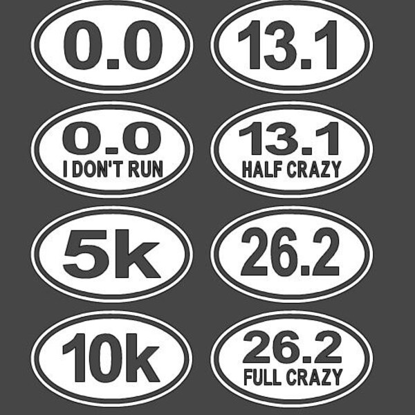 Running Decal Etsy