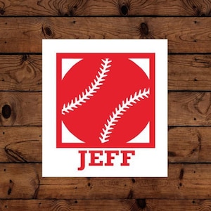 Baseball Decal - Personalized - Baseball Sticker - Glitter Baseball - Baseball Mom - Laptop Decal - Phone Decal - Car Decal - Tumbler Decal